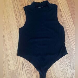 Banana Republic Black Sleeveless Bodysuit